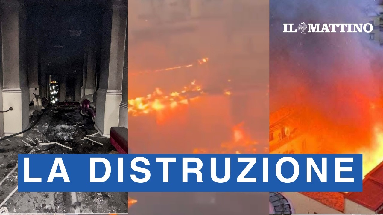 La distruzione del Teatro Sannazaro di Napoli: il momento dell’incendio e cosa è successo 