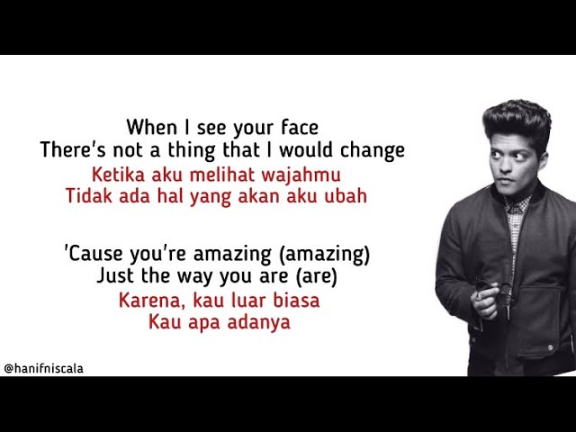 Bruno Mars - Just The Way You Are | Lirik Terjemahan class=