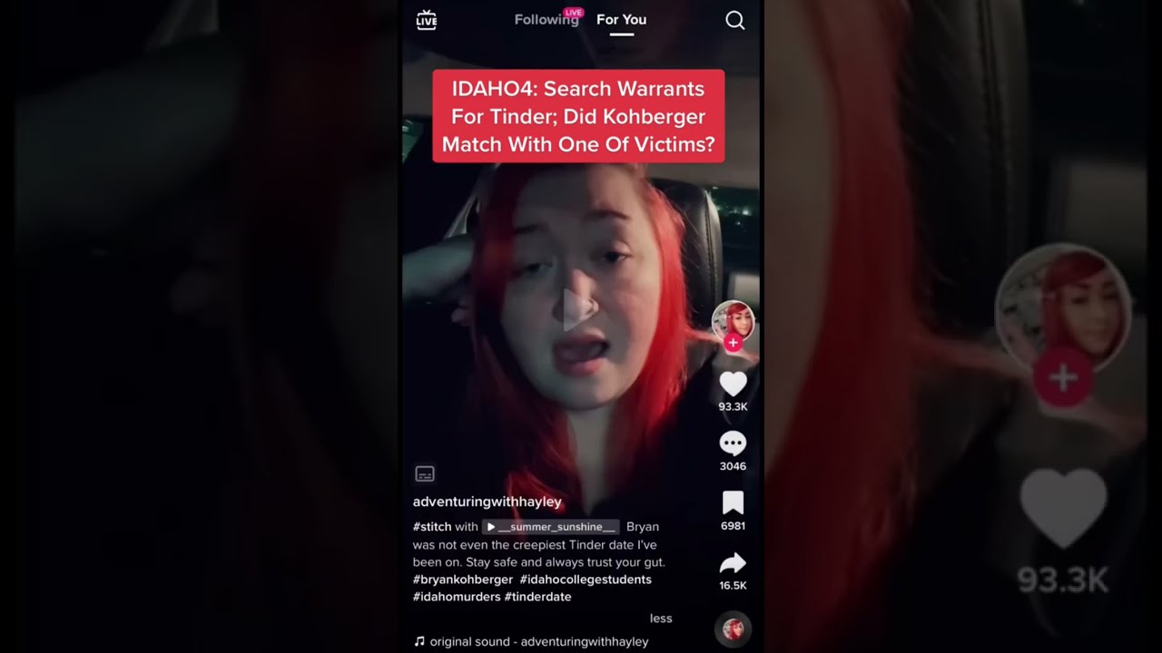  Did Bryan Kohberger Match Idaho4 Victim On Tinder BryanKohberger IdahoFour Shorts