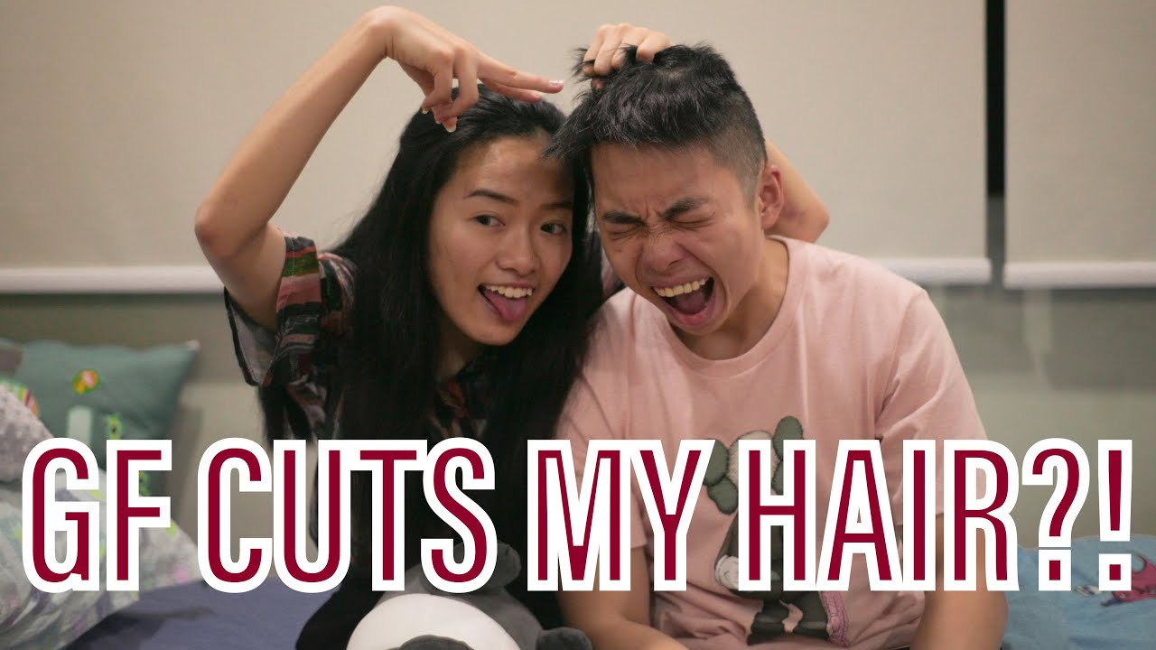 Girlfriend Cuts My Hair For The First Time 😱😱😱 Youtube 