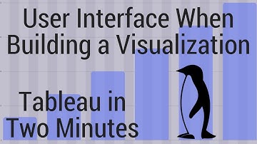 User Interface When Building a Visualization - Tableau in Two Minutes