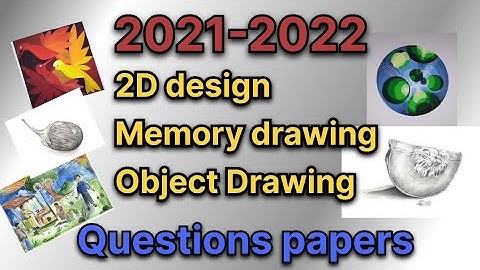 Previous year 2021-22 object Drawing, memory drawing, & 2D design papers | MAH AAC CET Exam #bfa