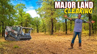 Forestry Mulcher Transforms Fully Wooded 10 Acres Ranch / Homestead