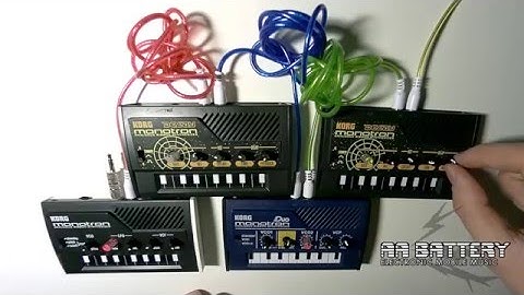 AA Battery - technotron (Korg monotron, delay x2, duo)