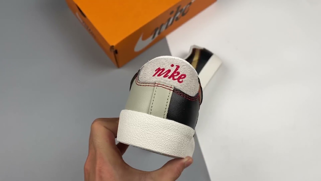 Nike Blazer Low Black Natural Removable Swoosh Youtube
