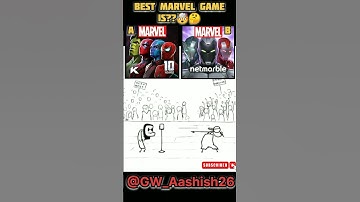 Which marvel game is best??🤯...🤔#ytshorts#shorts#treanding#viralshorts#marvelstudios#marvel #gaming