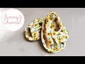 DIY - Sewing Sunflower Baby Sandal For Girls Tutorial | Hướng dẫn khâu sandal hướng dương cho bé gái