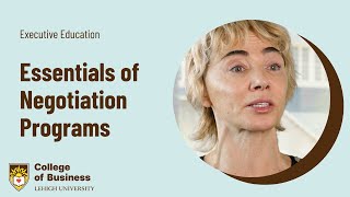 Lehigh Executive Education – Essentials of Negotiation Programs