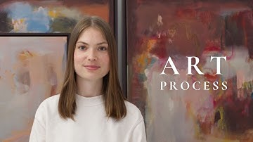 How a professional abstract artist ACTUALLY creates paintings