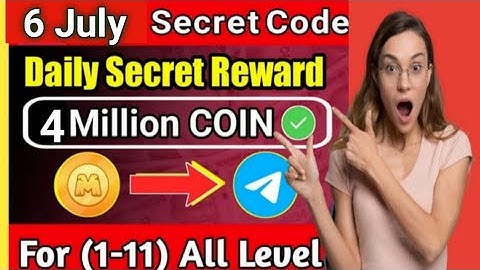 (Level 1-11 ) Memefi Secret Reward 4M Combo | 6 July  memefi Secret tap combo reward | #newmemefi