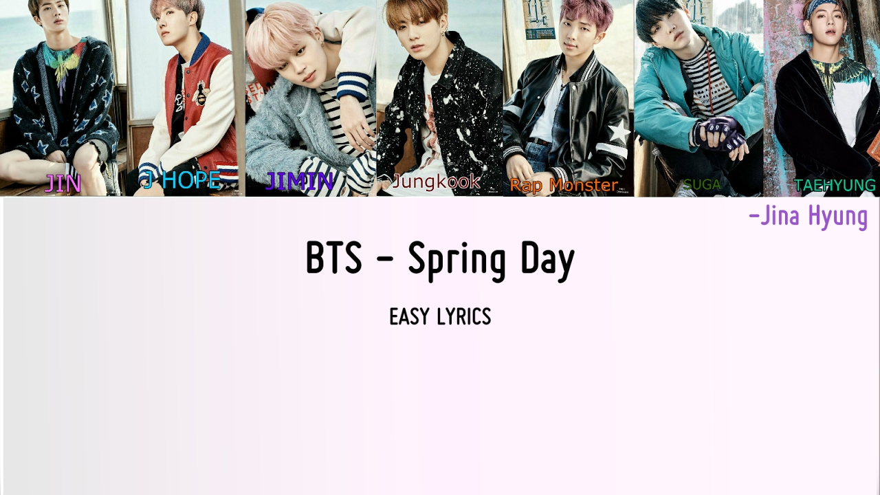 Spring day bts текст. BTS Spring Day. Spring Day Lyrics. Песня Spring Day BTS. Spring Day перевод.