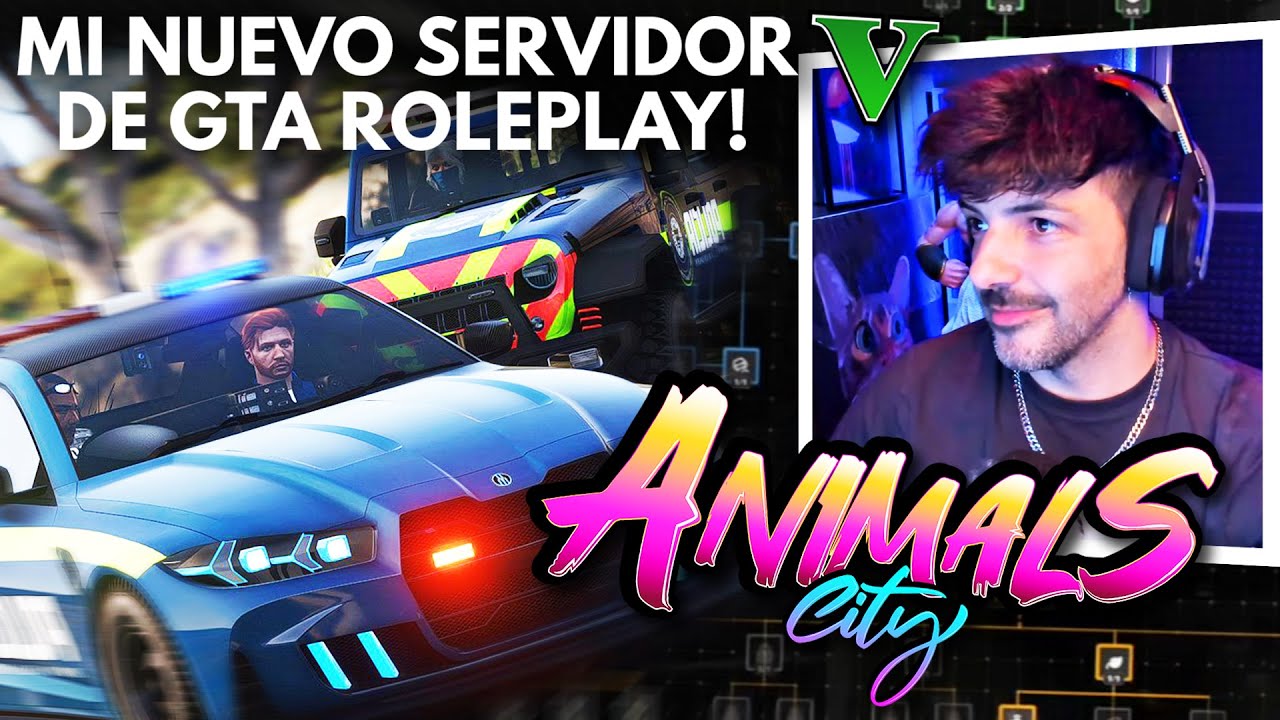 NEXXUZ ENSEÑA su NUEVO SERVIDOR de GTA ROLEPLAY! ANIMALS CITY RP 😱 | NEXXUZ VODS