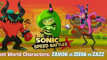 Sonic Forces Speed Battle - Lost World Characters: Zavok vs Zeena vs Zazz (android, ios) Game