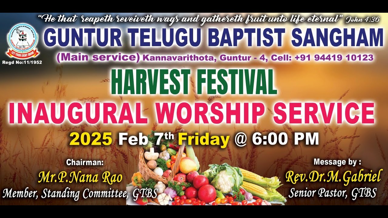 HARVEST FESTIVAL 2025 || FRIDAY - EVENING - YouTube