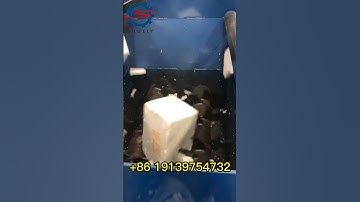 EPS EPE foam crusher machine | Plastic foam crushing melting machine for sale