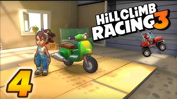 " Scooter " 🛵 New Vehicle Unlocked | Hill Climb Racing 3 Gameplay ( Android , iOS ) Part - 4