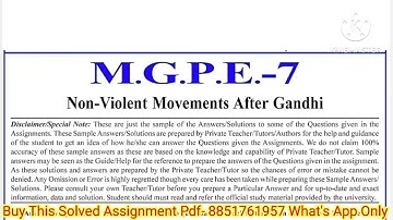 MGPE 007 Solved Assignment 2023-2024 | MGPE 07 Solved Assignment 2023-2024 In English | MGPE 7 IGNOU
