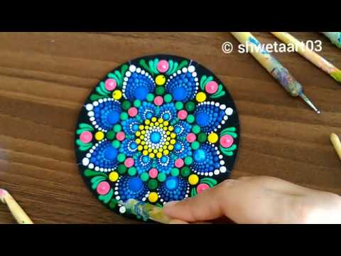 Dot mandala for beginners #86- full video tutorial by shwetaart03 - YouTube