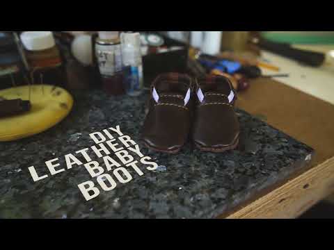 DIY Leather Baby Boots | FREE PATTERN