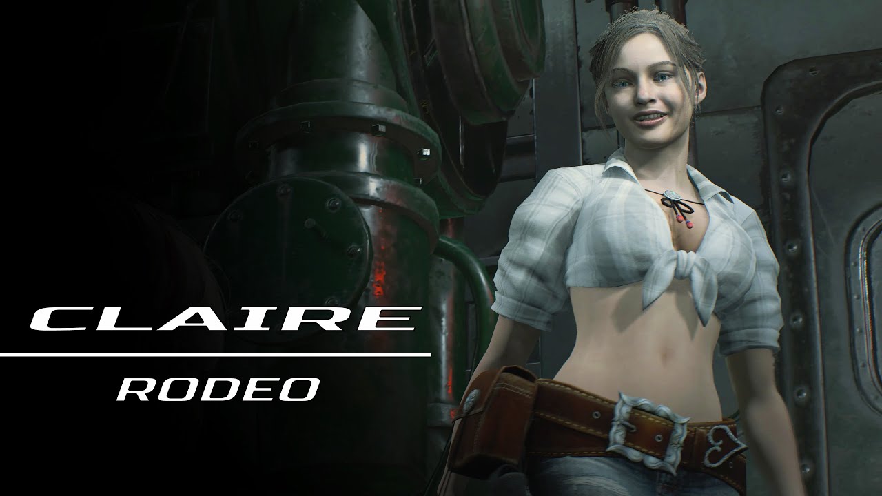 CLAIRE RODEO | RESIDENT EVIL 2 | Claire mod Happy mod [4K 60FPS] - YouTube