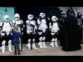 Star Wars - Darth Vader upstaged by fun kid during his Inspection of the 501st UK Garrison