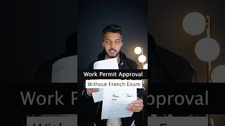 Work Permit Extension without French Language Exam with College Education Certificate #workpermit