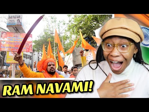 AMERICAN REACTS TO INDIAN CULTURE FOR THE FIRST TIME! 🇮🇳 (RAM NAVAMI HOLIDAY?)