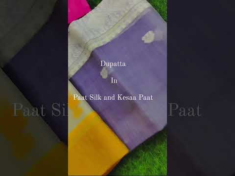 Dupatta In Paat Silk And Kesaa Paat Straight From The Land Of Assam Phooltoosheetales