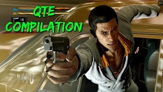 Yakuza 0 - QTE \& Action Sequences Compilation