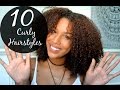10 EASY Hairstyles for Curly Hair!