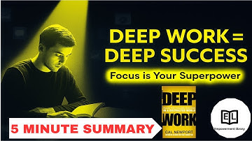 Deep Work by Cal Newport — The Secret to Laser Focus & Massive Success (5 Minute Summary)