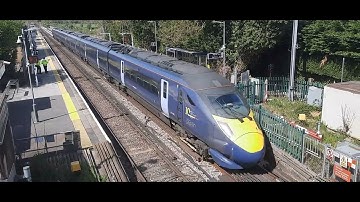 16 April 2025 Southeastern High-speed 395 Passing though Teynham Railway Station