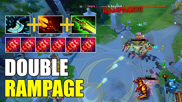 Unstopable Tinker with Double Rampage| Tinker Dota 2 Gameplay
