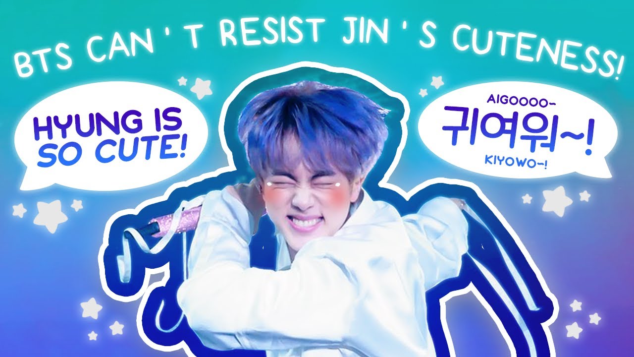 BTS не могут устоять перед миловидностью Джина