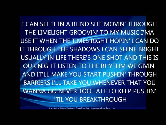 Lemonade Mouth-Breakthrough [lyrics on screen] class=