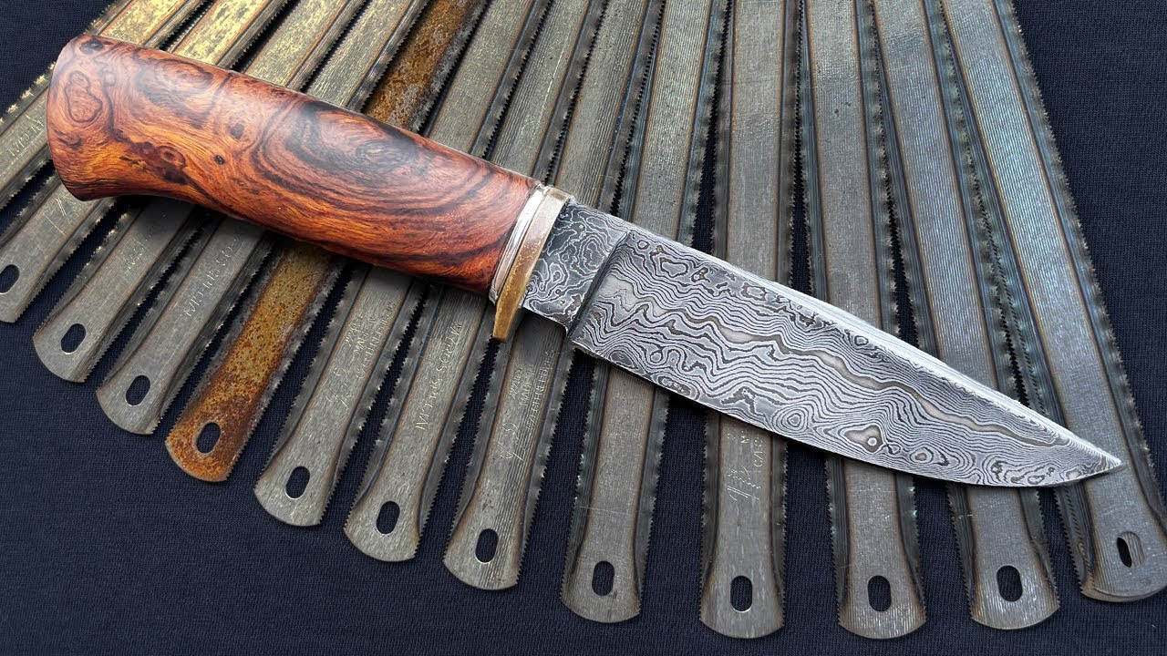 Forging Damascus Blade by Hand!
