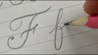 How to write capital \& small English alphabet letters with pencil | Handwriting | Calligraphy