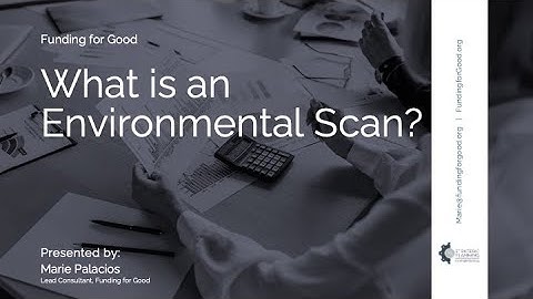 What is an Environmental Scan?
