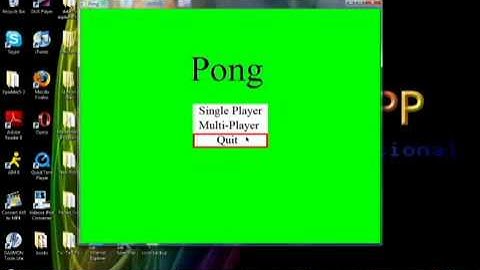 Pong Made With SDL