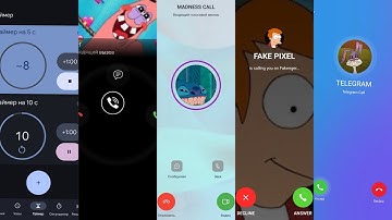 Screen Video Recording Incoming call Fake + Skype + Google Meet + Viber + Timer on Google Pixel 6