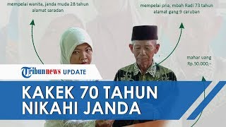 Awal Kisah Cinta Kakek 70 Tahun Yang Nikahi Janda Muda 28 Tahun Bermula Iseng Minta Air Minum