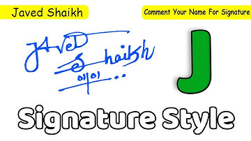 ✔️ Javed Shaikh Name Signature Style Request Done