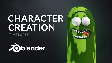 I Made Pickle Rick in Blender 🥒