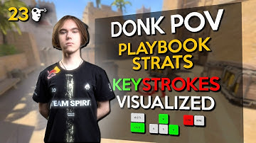 🔥DONK POV HARD CARRIES IN MIRAGE! (KEYSTROKES VISUALIZED) - FACEIT GAMEPLAY | CS2 POV