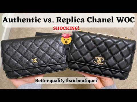 Replica Better Quality than Authentic Chanel? Real vs Fake Chanel WOC and  what to look out for! 