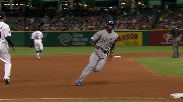 KC@CLE: Morales grounds a single for his third RBI