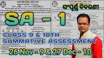 Summative Assessment Full Information Both Class 9 and Class 10