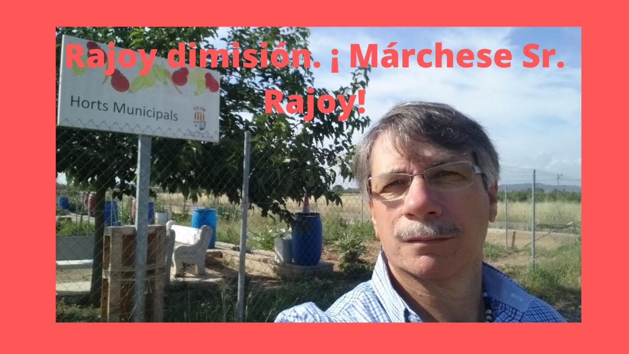 Rajoy dimisión. ¡Márchese Sr. Rajoy!