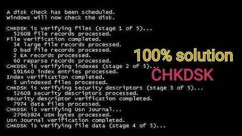 Disk checking problem easy solution 100% [Hard drive].