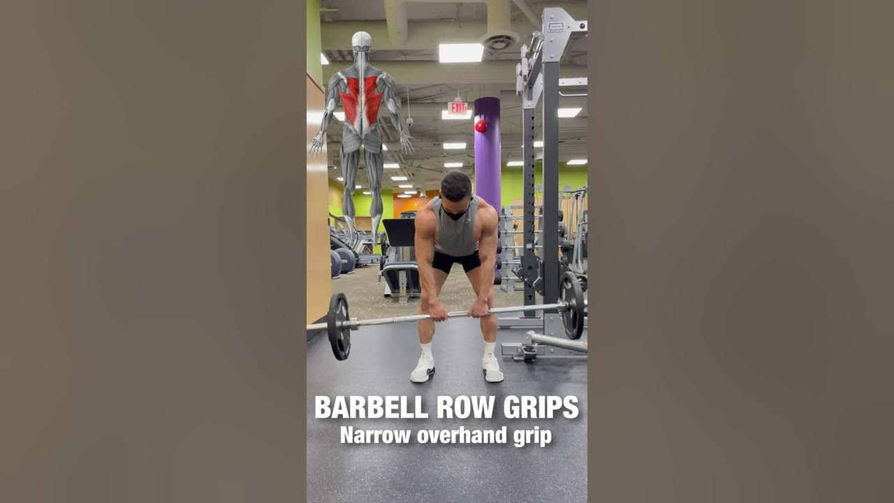 Overhand vs Underhand Barbell Row Grips Muscles Worked shorts YouTube